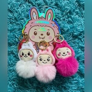 NWT Cutesters keychains set of 3